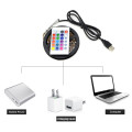 СИД USB 5 В постоянного тока Сид smd3528 RGB светодиодные гибкие светодиодные 3keys мини-пульт дистанционного 50см 1М 2м 3М 4м 5м ТВ фон освещение
